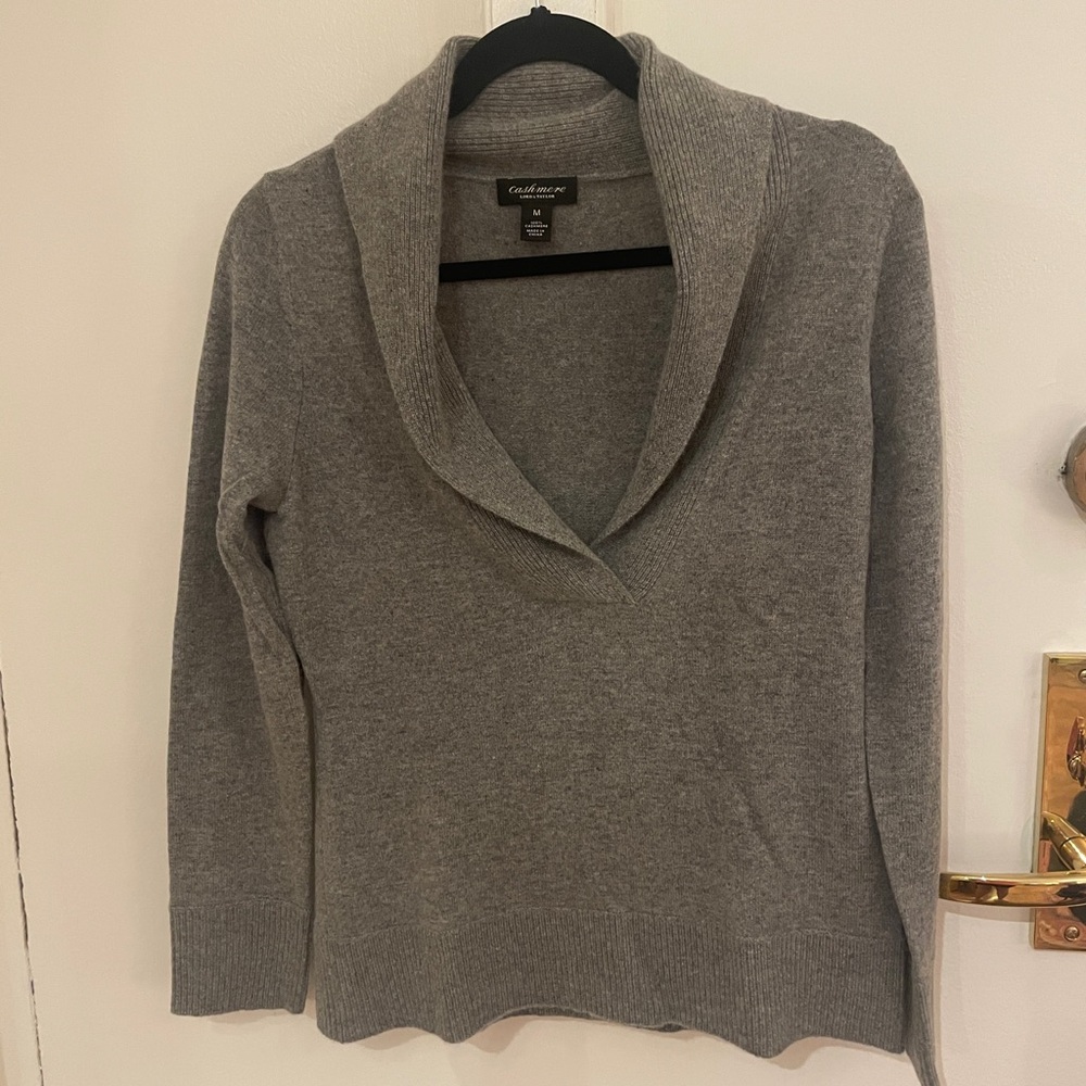 LORD & TAYLOR Shawl Collar Sweater